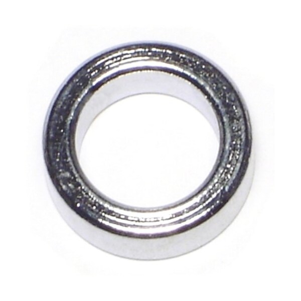 Midwest Fastener Round Spacer, Chrome Steel, 1/4 in Overall Lg, 1/2 in Inside Dia, 5 PK 74268 - main